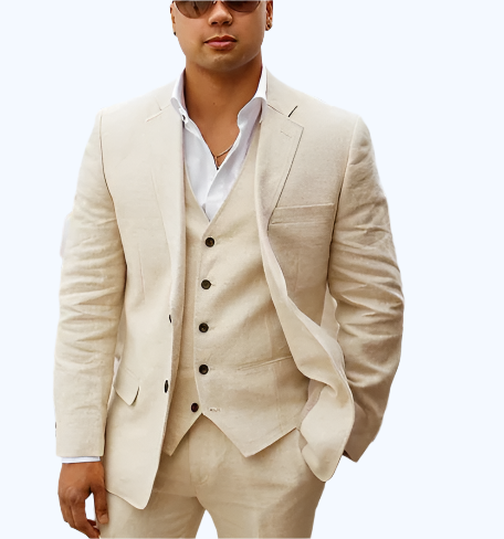 Men's 3-piece linen suit - Austin