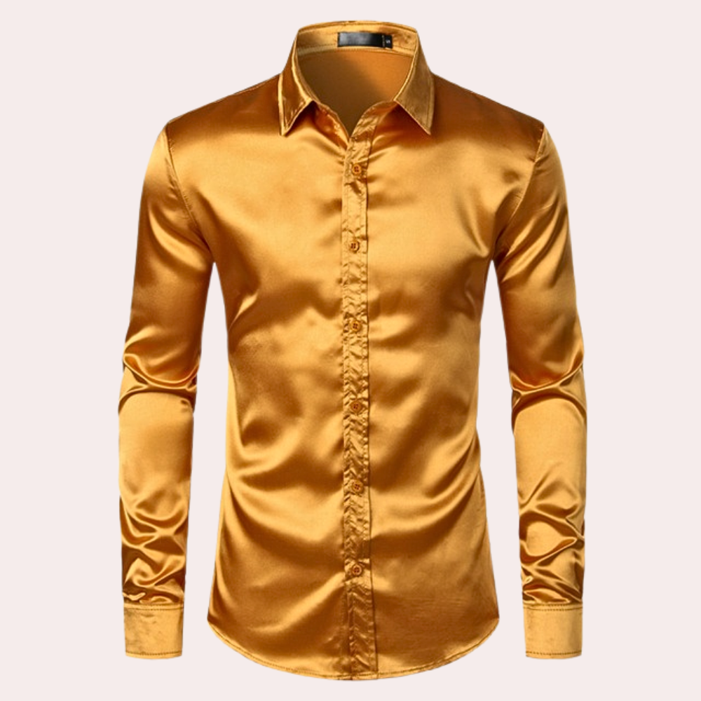 Stylish long-sleeved men's shirt - Enzo