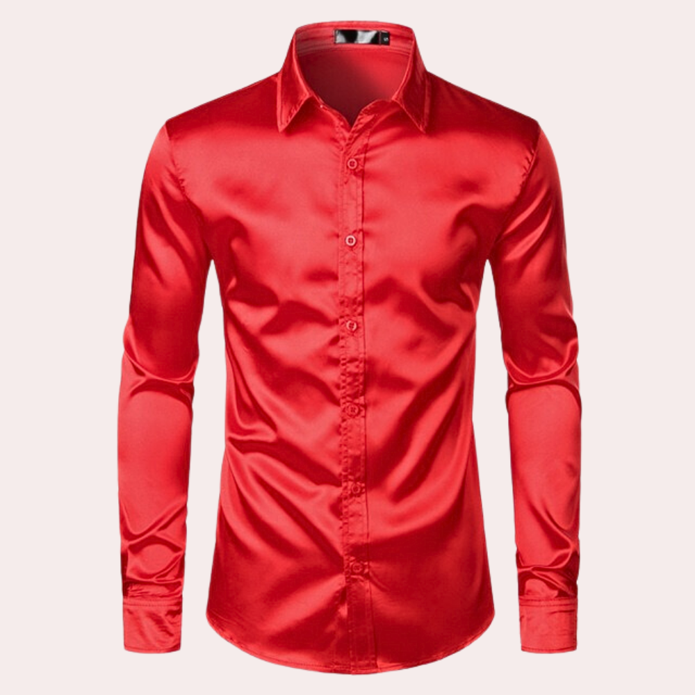 Stylish long-sleeved men's shirt - Enzo