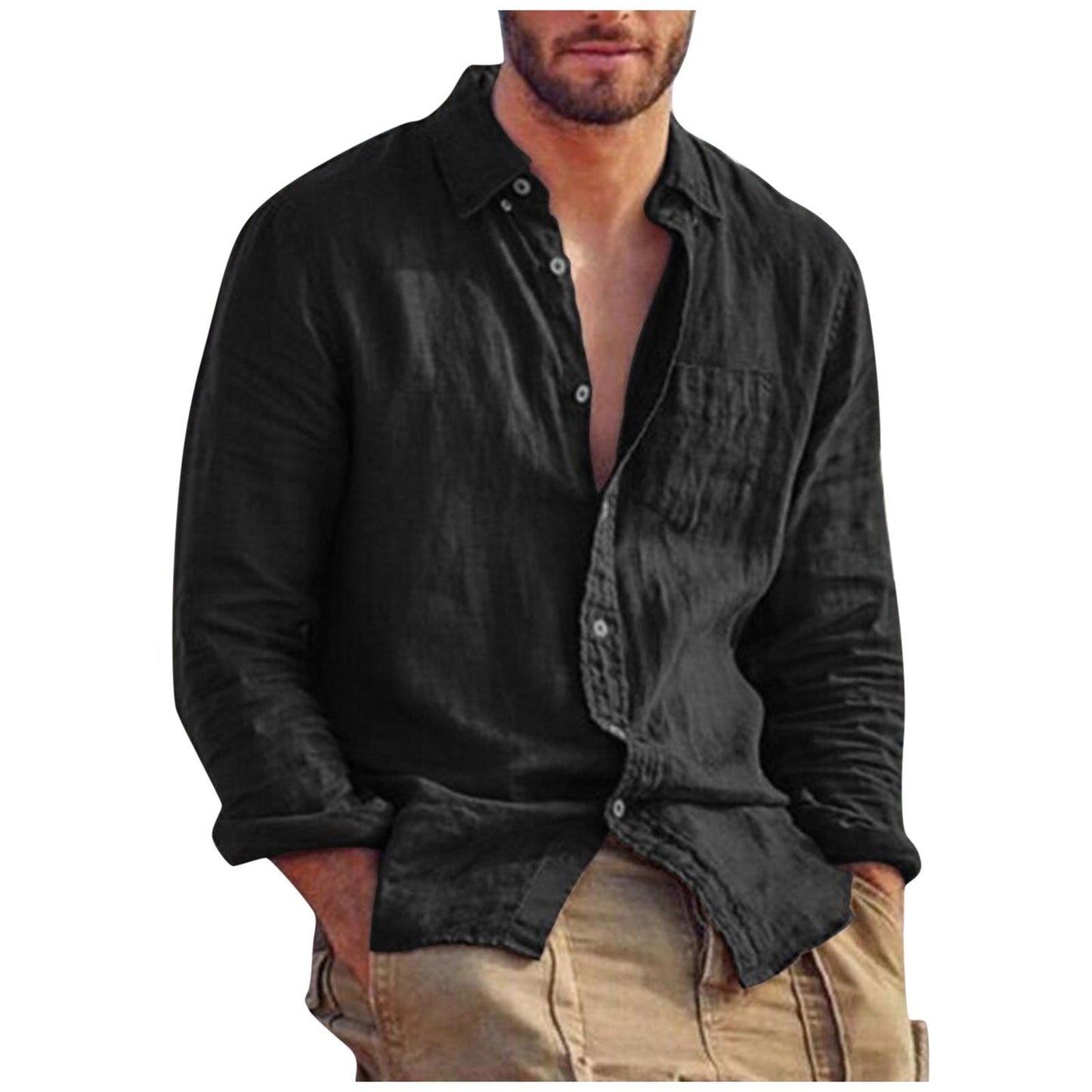 Breathable linen shirt for men - Omer