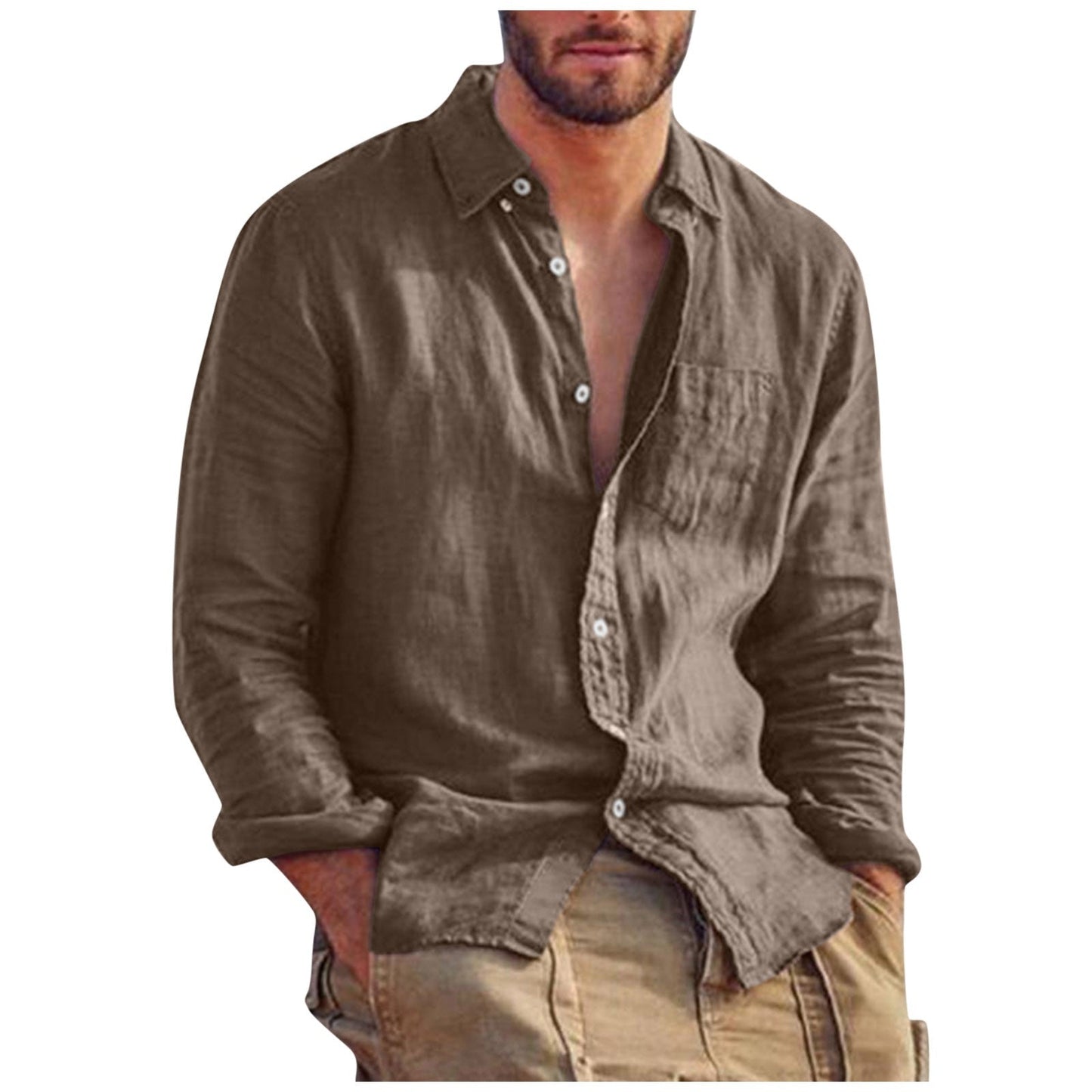 Breathable linen shirt for men - Omer